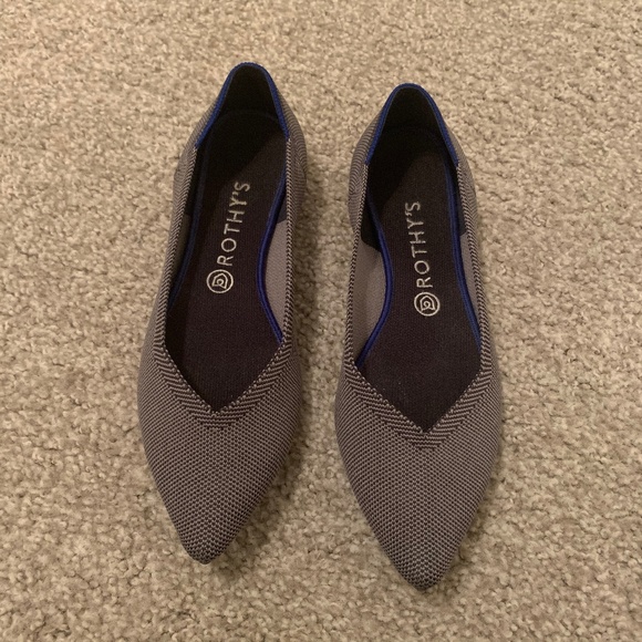 COPY - Rothy's Cloud Grey Birdseye – Pointed Toe … - Picture 1 of 12